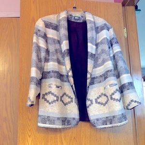 Coldwater Creek brushed flannel jacket.  XL.  Made in USA